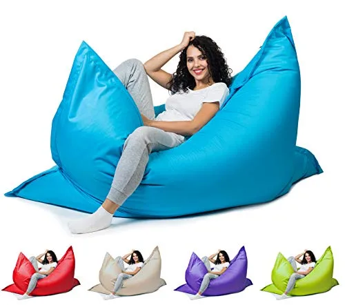 sunnypillow XL Sitzsack - Riesensitzsack für Innen & Außen - Sitzsäcke in modernem Design, ideal für Garten, Haus oder Büro. Robustes, wasserabweisendes Material mit 140L Styroporfüllung für höchsten Sitzkomfort und gesunde Körperhaltung.