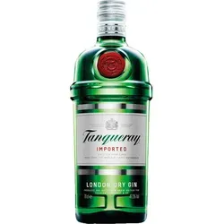 Tanqueray London Dry Gin - 0,7 Liter - Wodka mit 47,3% Vol., klassischer Wacholdergeschmack und ideal für Cocktails oder purer Genuss.