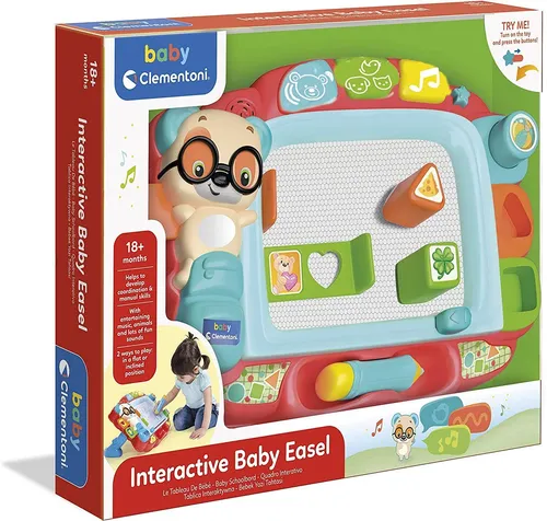Clementoni 17660 frechen Bären - Interaktive Zaubertafel für Kinder ab 18 Monaten, fördert Kreativität mit Soundeffekten und motorischen Fähigkeiten