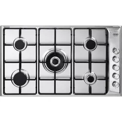 De'Longhi DLI 59 DD Einbau-Gaskochfeld, 90 cm, Edelstahl