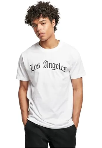 Mister Tee Herren T-Shirt Los Angeles Wording Tee White XS