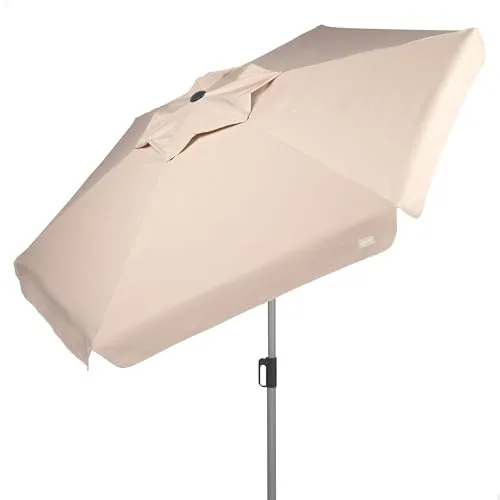 AKTIVE Gartenschirm 220 cm, Elfenbein, UV50-Schutz, höhenverstellbar