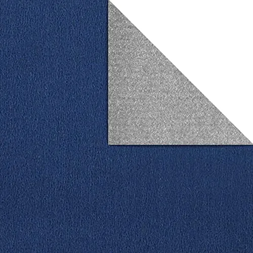 Doppelseitiges Geschenkpapier Kraftpapier eine Seite Blau, eine Silber 50 cm x 100 m Geschenk-Verpackung
