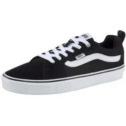 Vans Herren Filmore Sneaker - Klassische Low-Top-Sneaker in Schwarz-Weiß - Herren-Sneaker im 90er Skaterschuh-Design aus Wildleder und Canvas, mit gepolstertem Fußbett für optimalen Komfort und einfachen Einstieg.