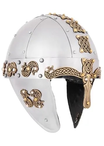 Alt-Nordischer Drachenhelm in silber von Battle-Merchant