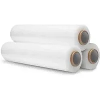 DeTec. 3 Rollen a 300M Palettenfolie Wickelfolie Transparent Stretchfolie