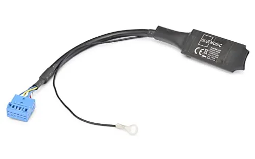 BlueMusic Bluetooth Audio Adapter 12pin Quadlock für VW, Skoda und Audi - Motorrad-Headsets, kabelloses Musikstreaming vom Smartphone zum Radio, Steuerung der Titel über Radio und Lenkrad, kompatibel ab Baujahr Juli 2010.