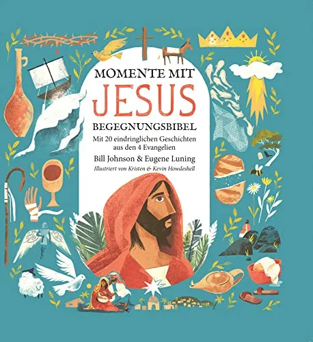 Momente mit Jesus: Begegnungsbibel - Ein interaktives Erlebnis für Kinder - Religion für Kinder, bietet kindgerechte Begegnungen mit Jesus und fördert das Verständnis der biblischen Geschichten.