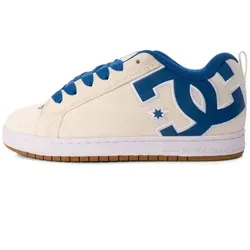 DC Shoes Court Graffik Sneaker braun 45 EU - Sneaker in Größe 45, stilvolles Off-White/Grey Design, aus hochwertigem Leder für optimalen Tragekomfort und Langlebigkeit.