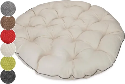 sunnypillow Sesselauflage Ecru für Papasansessel in beige von sunnypillow