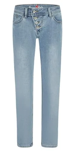Buena Vista 5-Pocket-Jeans Malibu Cropped blau L - Bequeme 5-Pocket-Jeans in faded blue für einen lässigen Look. Ideal für jeden Anlass, mit normaler Leibhöhe und gerader Beinform, sorgt für hohen Tragekomfort.