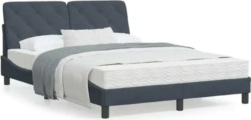 Maison Exclusive Bettgestell Dunkelgrau 120x200 cm aus Samt