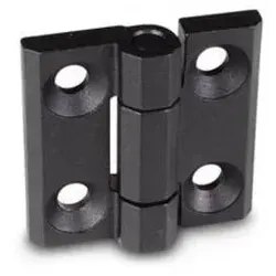 SCHWERLAST-SCHARNIER aus Edelstahl, Schwarz von Ganter