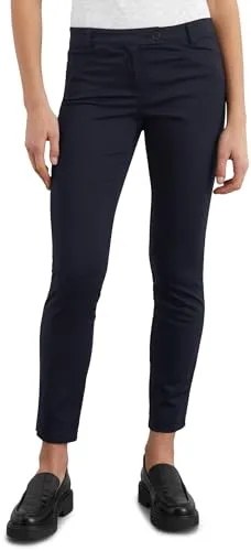 Marc O'Polo Damen Hose LAXA Slim Fit verkürzt 40 - Hochwertige Slim Fit Hose aus leichtem Baumwollsatin mit Stretchanteil für optimalen Tragekomfort. Ideal für stilbewusste Frauen, die Wert auf Qualität legen.