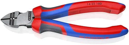 KNIPEX Abisolier-Seitenschneider 14 22 160 SB - Zangen mit ergonomischen Mehrkomponenten-Hüllen, ideal zum präzisen Abisolieren von Leitungen und Kabeln.