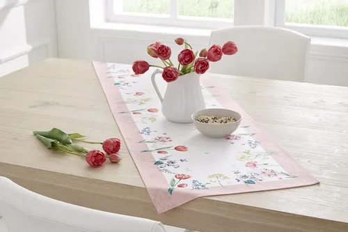 Tischläufer BLUMENWIESE 40x150 cm Druck-Motiv Eyecatcher in Frühling Sommer