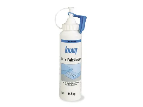 Knauf Brio Falzkleber 800 ml - Kleber & Mörtel für Fußböden, ideal für die Verbindung von Knauf Fertigteilestrich Brio, begehbar nach nur 4 Stunden.