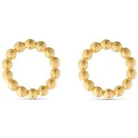 CHRIST Damen-Ohrstecker Kügelchen 375er Gelbgold - Ohrringe für Damen aus 375er Gelbgold, elegantes Design für Business- und Gala-Garderobe, ideal als Geschenk in original CHRIST Geschenkbox.