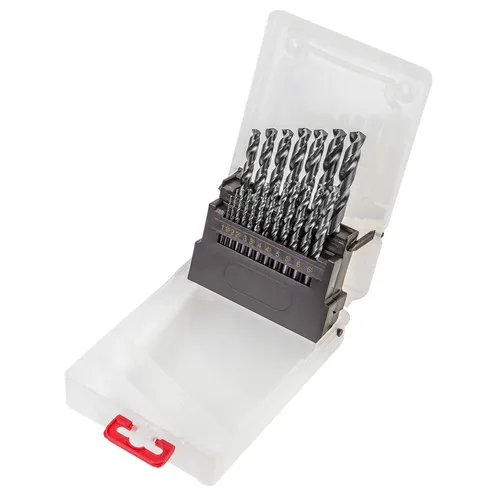 Wiertła do metalu HSS-G, 1.0-10.0 mm, zestaw 19 szt. 5902062025456
