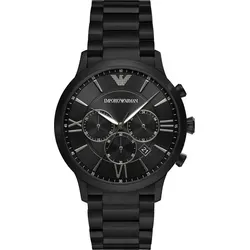 Emporio Armani AR11349 GIOVANNI Herrenuhr Chrono Schwarz - Armbanduhren mit edlem Edelstahlgehäuse, wasserdicht bis 5 ATM und Chronographenfunktion für präzise Zeitmessung. Ideal für stilbewusste Herren!