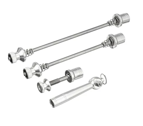 Point Schnellspanner Fahrrad Set mit Schnellspannhebel - VR 180mm, HR 145mm - mit Quick Release & Fahrrad Diebstahlschutz ideal für Alltag Tour & Pendler - Kompatibel mit Mountainbike E-Bike Rennrad