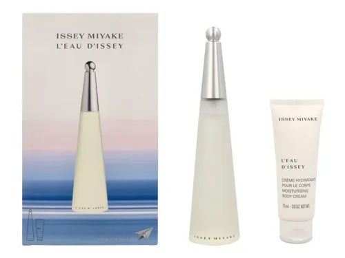 Issey Miyake L'Eau d'Issey EDT 100 ml + BC 75 ml - Geschenkset für Sie mit dem beliebten Duft L'Eau d'Issey und passender Body Cream für ein unvergessliches Dufterlebnis.