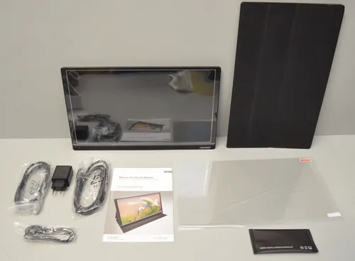 auvisio EZM-210 Mobiler Full-HD-IPS-Monitor 39,6cm 15.6Zoll USB Typ C, HDMI Neu