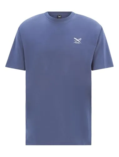 IRIEDAILY Herren T-Shirt CHESTFLAG Bio-Baumwolle Regular Fit L Dove Blue