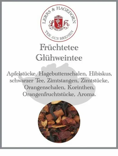 Produktbild Früchtetee Glühweintee 250g