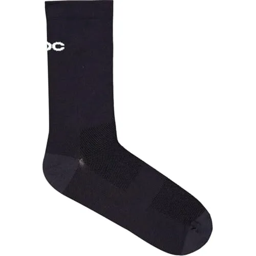 POC Cadence Road Long Bikesocken Schwarz S - Herrensocken mit atmungsaktivem Material, ideal für lange Radtouren und optimalen Komfort.