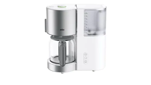 Braun Household Kaffeemaschine KF 5120 WH – IDCollection mit AromaSelect - Kaffeemaschine mit 10 Tassen Glaskanne und individueller Kaffeestärke dank AromaSelect. Ideal für perfekten Kaffeegenuss bei jeder Menge!