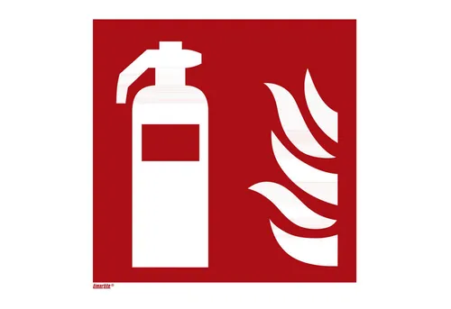 Brandschutzzeichen Feuerlöscher, Typ: 11300 - Sonstige Werkzeuge, langnachleuchtend für optimale Sichtbarkeit im Notfall, aus robustem Aluminium gefertigt.