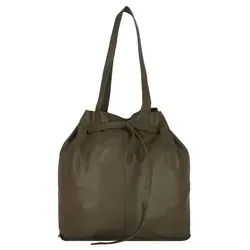 Greenburry Handtasche Eva Nappa - Stilvolle Bucket Bag in Grün - Portemonnaies - aus butterweichem Nappaleder mit geräumigem Hauptfach und praktischem Bag-in-Bag für stilbewusste Damen.
