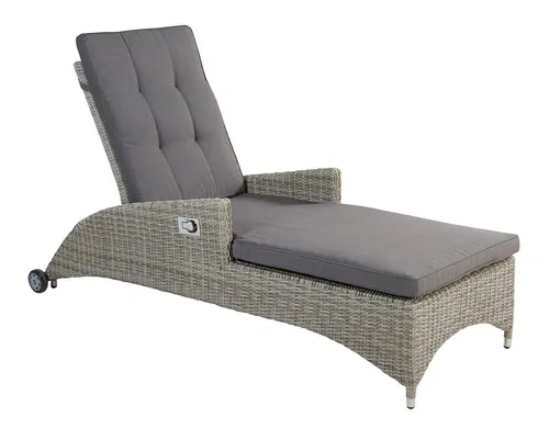 LC Garden Bilbao Sonnenliege Relax grau-mix – Hochwertige Gartenliege - Elegante LC Garden Sonnenliege Bilbao mit stufenlos verstellbarer Rückenlehne. Leicht, rostbeständig und pflegeleicht – ideal für entspannte Stunden im Garten oder auf der Terrasse.