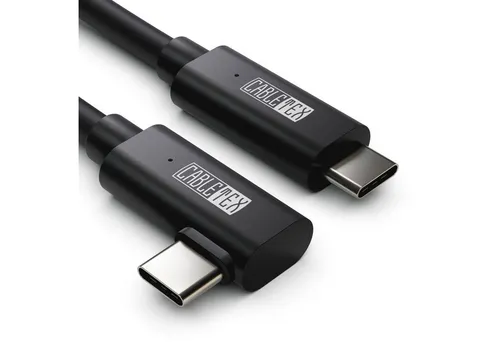 CABLETEX 5m Kabel für Meta Quest 3 und Oculus Quest 2 - USB-KFZ-Ladekabel mit abgewinkeltem Stecker und 5m Reichweite für ungestörtes VR-Erlebnis, ideal zum Aufladen und Spielen ohne Kabelsalat.