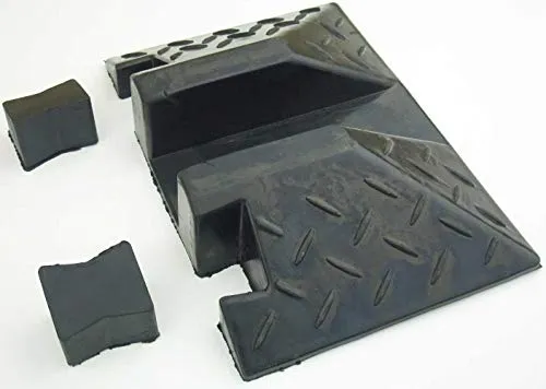 Kanal Kabelbrücke PRO / 30° Bogen/Endstücke/Schlauchbrücke Kabelkanal Kabelmatte für PKW & LKW (1 Endstück) 1