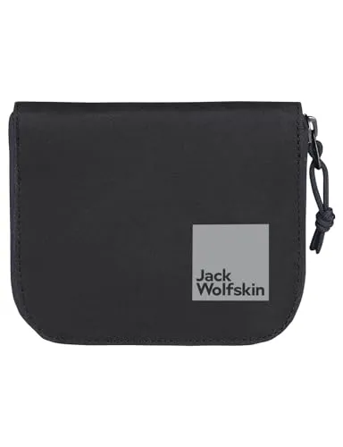 Jack Wolfskin Konya Wallet - Robuste Geldbörse aus recyceltem Polyester, 17 Fächer und großes Münzfach mit Reißverschluss, ideal für Unisex