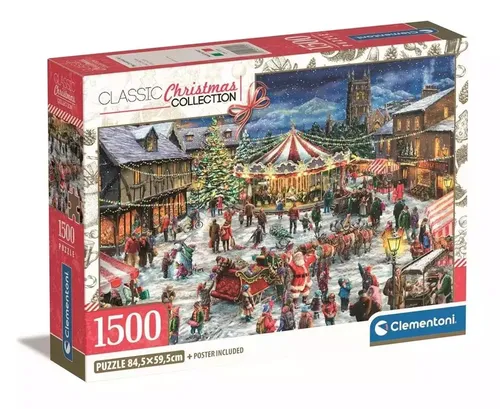 Puzzle 1500 Compact Christmas Collection Clementoni 8005125317257