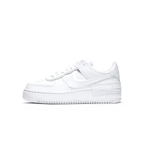 NIKE Damen Air Force 1 Shadow Sneaker, White, 36.5 EU