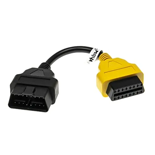 vhbw OBD Adapter 16Pin-OBD1 auf OBD2 kompatibel mit Alfa Romeo Giulietta, MiTo - 20 cm