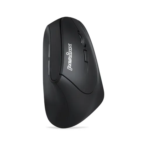 Perixx PERIMICE-804 - Ergonomische Bluetooth Maus, 6 Tasten und 1600 dpi für optimale Handentlastung und Komfort