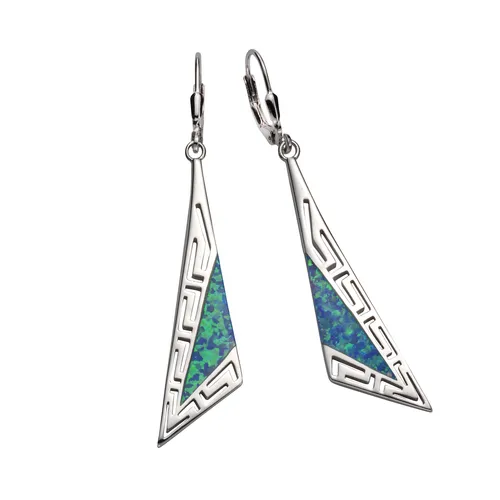 Elegante Ohrhänger aus 925 Silber mit Zirkonia in weiß von F