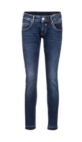 Herrlicher Damen Jeans Piper Slim-Jeans aus Bio-Baumwolle und recycelten Fasern (DE/NL/SE/PL, Bundweite & Schrittlänge, 30, 30, New Clean)