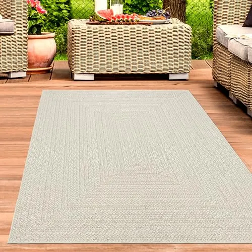 CARPETIA Outdoorteppich 140x200 cm in weiß von Carpetia
