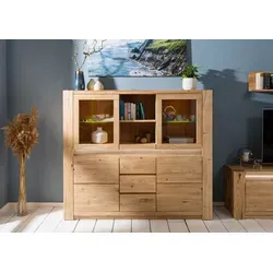 Highboard Wildeiche KENT 163x40x142 beige geölt
