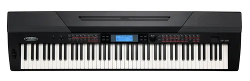 Classic Cantabile SP-250 BK Stagepiano schwarz - Professionelles Stagepiano mit 88 echten Hammertasten und 600 Voices, ideal für Live-Auftritte und Studioaufnahmen. Inkl. Netzteil und Notenständer.