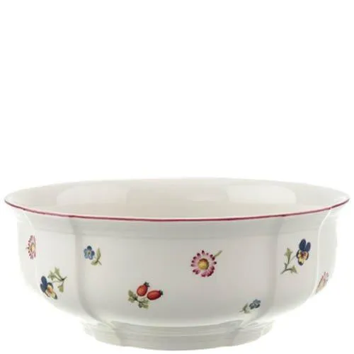 Villeroy & Boch Servierschüssel Petite Fleur rund - Elegante Servierschüssel aus Porzellan, perfekt für festliche Anlässe und alltägliche Mahlzeiten, mit zartem Blumendesign.