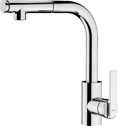 Teka IN 938 PLUS, Herunterziehen, Chrom, Chrom, Einzelbild, Spray, Keramikkartusche