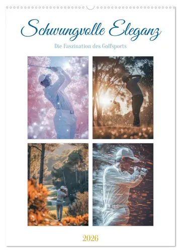 Steffen Gierok-Latniak | Schwungvolle Eleganz - Die Faszination des Golfsports - Kalender 2025 mit 14 inspirierenden Seiten über die Welt des Golfsports. Ideal als Geschenk oder zur Verschönerung Ihres Raumes. Format: Hochwertiger Druck, perfekte Ergänzung für Golf-Enthusiasten.