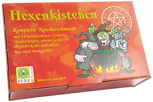 Berk Hexenkistchen Räucherschmiede HS-340 Räuchermischungen mit Zubehör für die wichtigsten Rituale!